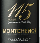 洛佩斯酒莊蒙切諾特級(jí)珍藏115年混釀紅葡萄酒(Bodegas Lopez Montchenot Grand Reserve 115 Anos, Mendoza, Argentina)