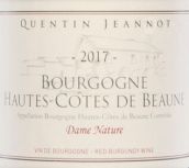 昆汀大自然（上伯恩丘村）干紅葡萄酒(Quentin Jeannot Dame Nature, Bourgogne Hautes Cotes de Beaune, France)