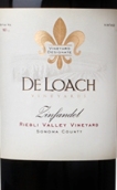 都樓酒莊雷爾布里園仙粉黛紅葡萄酒(DeLoach Vineyards Riebli Valley Vineyard Zinfandel, Sonoma County, USA)
