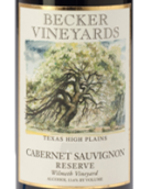 貝克威爾梅思園珍藏赤霞珠紅葡萄酒(Becker Vineyards Wilmeth Vineyards Reserve Cabernet Sauvignon, Texas Hill Country, USA)