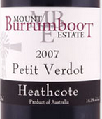 布魯姆布特山酒莊味而多干紅葡萄酒(Mount Burrumboot Estate Petit Verdot, Heathcote, Australia)