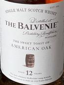 蘇格蘭百富12年故事系列單一純麥威士忌(The Balvenie Aged 12 Years The Sweet Toast of American Oak Single Malt Scotch Whisky, Speside, UK)