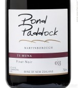 池塘圍場(chǎng)酒莊特穆納黑皮諾紅葡萄酒(Pond Paddock Te Muna Pinot Noir, Martinborough, New Zealand)