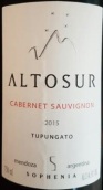 索菲亚阿图索赤霞珠红葡萄酒(Finca Sophenia Altosur Cabernet Sauvignon, Tupungato, Argentina)
