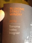 布魯索姆路維歐尼干白葡萄酒(Bluxome Street Viognier, Sonoma Valley, USA)