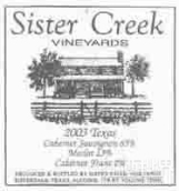 姐妹溪赤霞珠品麗珠梅洛干紅葡萄酒(Sister Creek Vineyards Cabernet Sauvignon - Cabernet Franc - Merlot, Texas Hill Country, USA)