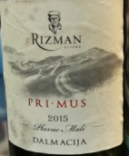 里茲曼酒莊普利姆斯普拉瓦茨馬里紅葡萄酒(Rizman Primus Plavac Mali, Dalmatia, Croatia)