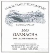 堡歌家族歌海娜干紅葡萄酒(Burge Family Winemakers Garnacha Dry Grown Grenache, Barossa Valley, Australia)