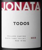 悅納塔酒莊圖多斯紅葡萄酒(Jonata Todos Red, Santa Ynez Valley, USA)