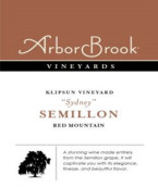 阿伯布魯克科里普桑園賽美蓉甜白葡萄酒(Arborrook Klipsun Vineyard Semillon, Red Mountain AVA, USA)