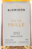 美登稻草甜白葡萄酒(Blomidon Vin de Paille, Nova Scotia, Canada)