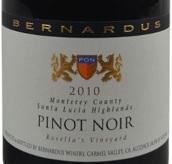 伯納德斯酒莊羅塞拉園黑皮諾紅葡萄酒(Bernardus Rosella's Vineyard Pinot Noir, Santa Lucia Highlands, USA)