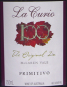 古玩原始仙粉黛普里米蒂沃干紅葡萄酒(La Curio The Original Zin Primitivo, McLaren Vale, Australia)