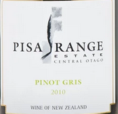 比薩谷酒莊灰皮諾白葡萄酒(Pisa Range Estate Pinot Gris, Central Otago, New Zealand)