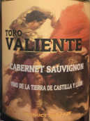 公牛酒莊赤霞珠紅葡萄酒(Toro Valiente Cabernet Sauvignon, Castilla y Leon, Spain)