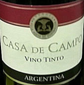 乡间小屋干红葡萄酒(Casa de Campo Vino Tinto, Mendoza, Argentina)