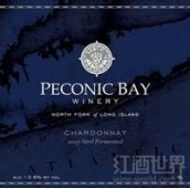 佩科尼克灣不銹鋼桶發(fā)酵霞多麗白葡萄酒(Peconic Bay Winery Steel Fermented Chardonnay, North Fork of Long Island, USA)