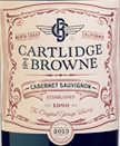 卡特利奇布朗赤霞珠干紅葡萄酒(Cartlidge & Browne Cabernet Sauvignon, North Coast, USA)