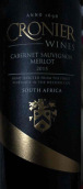 克羅尼酒莊赤霞珠-梅洛紅葡萄酒(Cronier Wines Cabernet Sauvignon Merlot, Western Cape, South Africa)