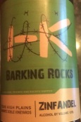 吠石仙粉黛干紅葡萄酒(Barking Rocks Zinfandel, Texas, USA)