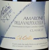 安托里尼酒莊卡歐托阿瑪羅尼經(jīng)典紅葡萄酒(Antolini Ca'Coato Amarone della Valpolicella Classico DOCG, Veneto, Italy)