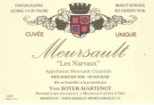 博伊爾-馬蒂露酒莊納沃（默爾索村）特釀白葡萄酒(Yves Boyer-Martenot Les Narvaux Cuvee Unique, Meursault, France)