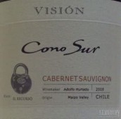 柯諾蘇美景赤霞珠干紅葡萄酒(Cono Sur Vision Single Vineyard Cabernet Sauvignon, Maipo Valley, Chile)