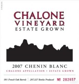 查龍酒莊白詩南干白葡萄酒(Chalone Vineyard Chenin Blanc, Chalone, USA)