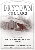 涸鎮(zhèn)瓦瑞農(nóng)場巴貝拉混釀干型紅葡萄酒(Drytown Cellars Vaira Ranch Barbera Blend, Amador County, USA)