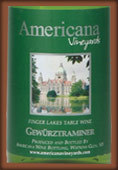 阿美利卡娜瓊瑤漿干白葡萄酒(Americana Vineyards Gewurztraminer, Cayuga Lake, USA)