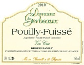 杰波酒莊維克哈干白葡萄酒(Domaine des Gerbeaux Vers Cras, Pouilly-Fuisse, France)