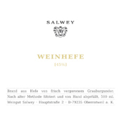 薩爾維酒莊酒酵母龍椅特釀白蘭地(Weingut Salwey Weinhefe Kaiserstühler Spezialitat, Baden, Germany)