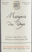 圖勒酒莊貝吉斯侯爵紅葡萄酒(Domaine des Tourelles Marquis des Beys Rouge, Bekaa Valley, Lebanon)