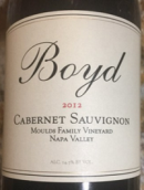 博伊德家族酒莊莫德家族園赤霞珠干紅葡萄酒(Boyd Family Vineyard Moulds Family Vineyard Cabernet Sauvignon, Oak Knoll District, USA)