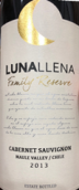 月光之水家族珍藏赤霞珠紅葡萄酒(Lunallena Family Reserve Cabernet Sauvignon, Maule Valley, Chile)