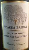喬金橋斯多伯格園赤霞珠干紅葡萄酒(Yoakim Bridge Stromberg Vineyard Cabernet Sauvignon, Dry Creek Valley, USA)