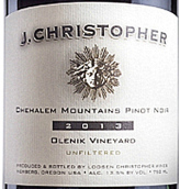 杰伊·克里斯托弗歐樂凱園黑皮諾干紅葡萄酒(J. Christopher Wines Olenik Vineyard Pinot Noir, Chehalem Mountains, USA)