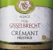 威利·布哈奇酒庄威望干型起泡酒(Willy Gisselbrecht Cremant Brut Prestige, Alsace, France)