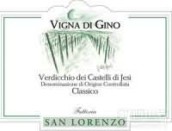 Fattoria San Lorenzo 'Vigna di Gino' Verdicchio dei Castelli di Jesi Classico, Marches, Italy