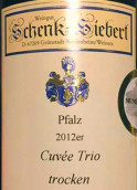 申克西伯特特釀三重奏干紅葡萄酒(Weingut Schenk-Siebert Cuvee Trio Trocken, Pfalz, Germany)