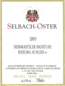 澤巴赫班卡斯特勒-巴斯圖園雷司令精選白葡萄酒(Selbach-Oster Bernkasteler Badstube Riesling Auslese, Mosel, Germany)