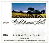 冷溪山酒莊黑皮諾紅葡萄酒(Coldstream Hills Pinot Noir, Yarra Valley, Australia)