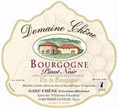 香奈酒莊黑皮諾干紅葡萄酒(Domaine Chene Bourgogne Pinot Noir, Burgundy, France)