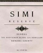 思美珍藏森德?tīng)柊灼咸鸦灬劯砂灼咸丫?Simi Winery Reserve Sendal White Blend, Sonoma County, USA)