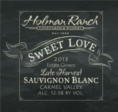 霍曼甜心晚收長(zhǎng)相思白葡萄酒(Holman Ranch Sweet Love Late Harvest Sauvignon Blanc, Carmel Valley, USA)