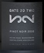 蓋特20黑皮諾干紅葡萄酒(Gate 20 Two Pinot Noir, Central Otago, New Zealand)