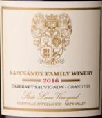 卡布桑迪家族赤霞珠頂級(jí)紅葡萄酒(Kapcsandy Family Winery Cabernet Sauvignon Grand Vin, Napa Valley, USA)