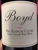 博伊德家族酒莊大牧場園特釀干紅葡萄酒(Boyd Family Vineyard Big Ranch Vineyard Cuvee, Napa Valley, USA)