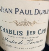 Jean Durup Pere et Fils Montee de Tonnerre, Chablis Premier Cru, France