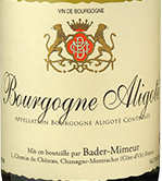 巴德-米默阿里高特干白葡萄酒(Bader-Mimeur Bourgogne Aligote, Burgundy, France)